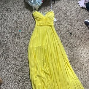 Yellow formal dress